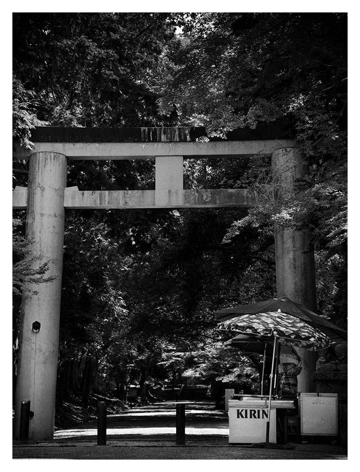 chiosco e torii, Nara